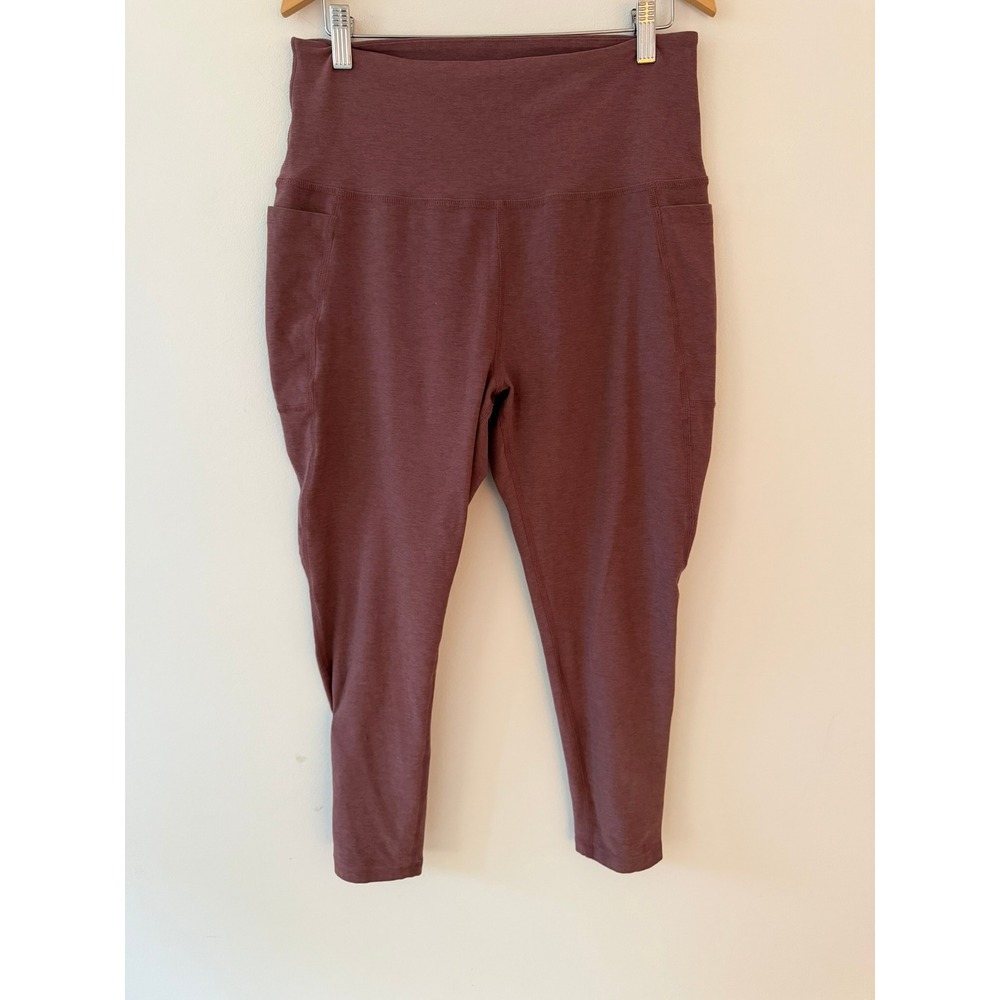Beyond Yoga Spacedye Out Of Pocket High Waisted Midi Legging Sienna Brown Sz 1X